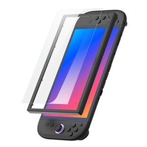 محافظ صفحه شیشه‌ای حرارت‌دیده HD + ابزار نصب‌ نینتندو switc2