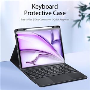 کیف کیبورد دار دوکس دوکیس مدل TK تبلت اپل iPad Air 13 (2024/2025)/iPad Pro 12.9(2020/2021/2022)