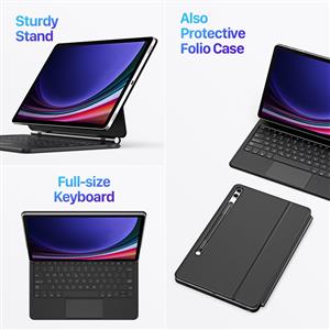 کاور کیبورد دار مدل MK Series مناسب برای تبلت سامسونگ S9 FE Plus